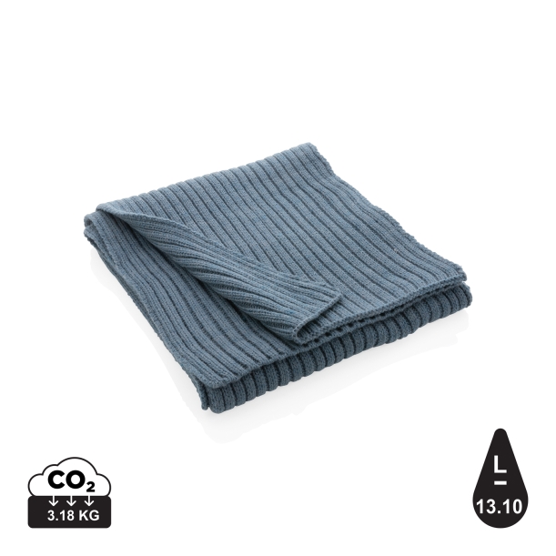 Вязаный шарф Impact из Polylana® AWARE™, 180x25 см (Изображение 1)