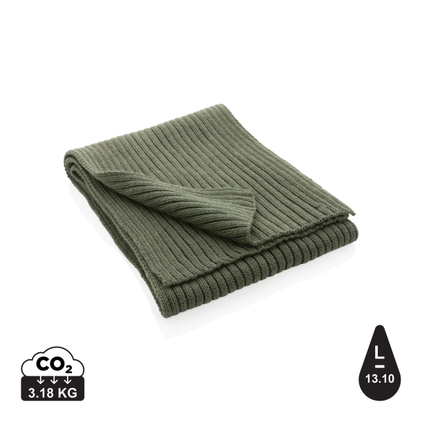 Вязаный шарф Impact из Polylana® AWARE™, 180x25 см (Изображение 1)
