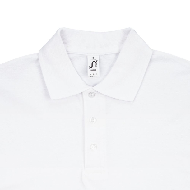 Рубашка поло мужская Spring 210 белая, размер 4XL (Изображение 3)