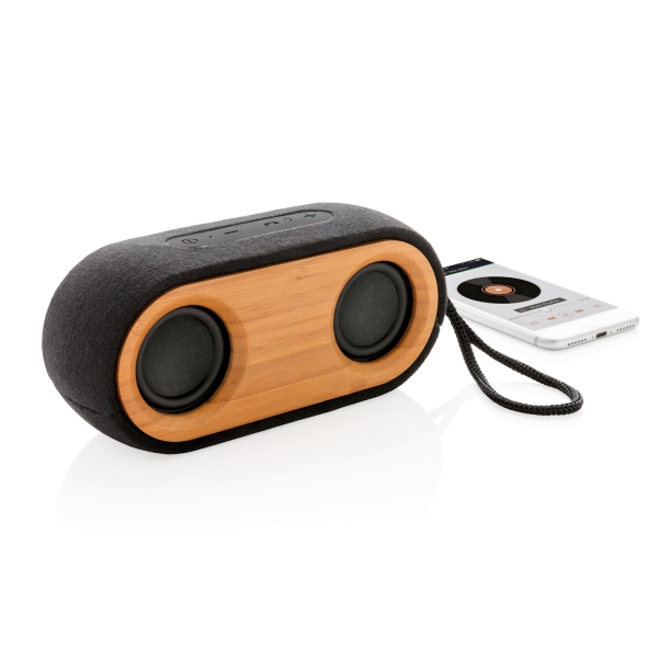 Колонка с двумя динамиками Bamboo X, черный (Изображение 2)