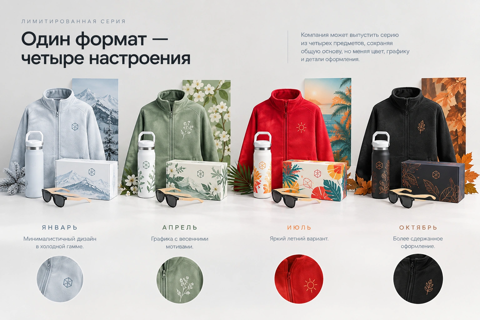 Четыре предмета единой лимитированной коллекции
